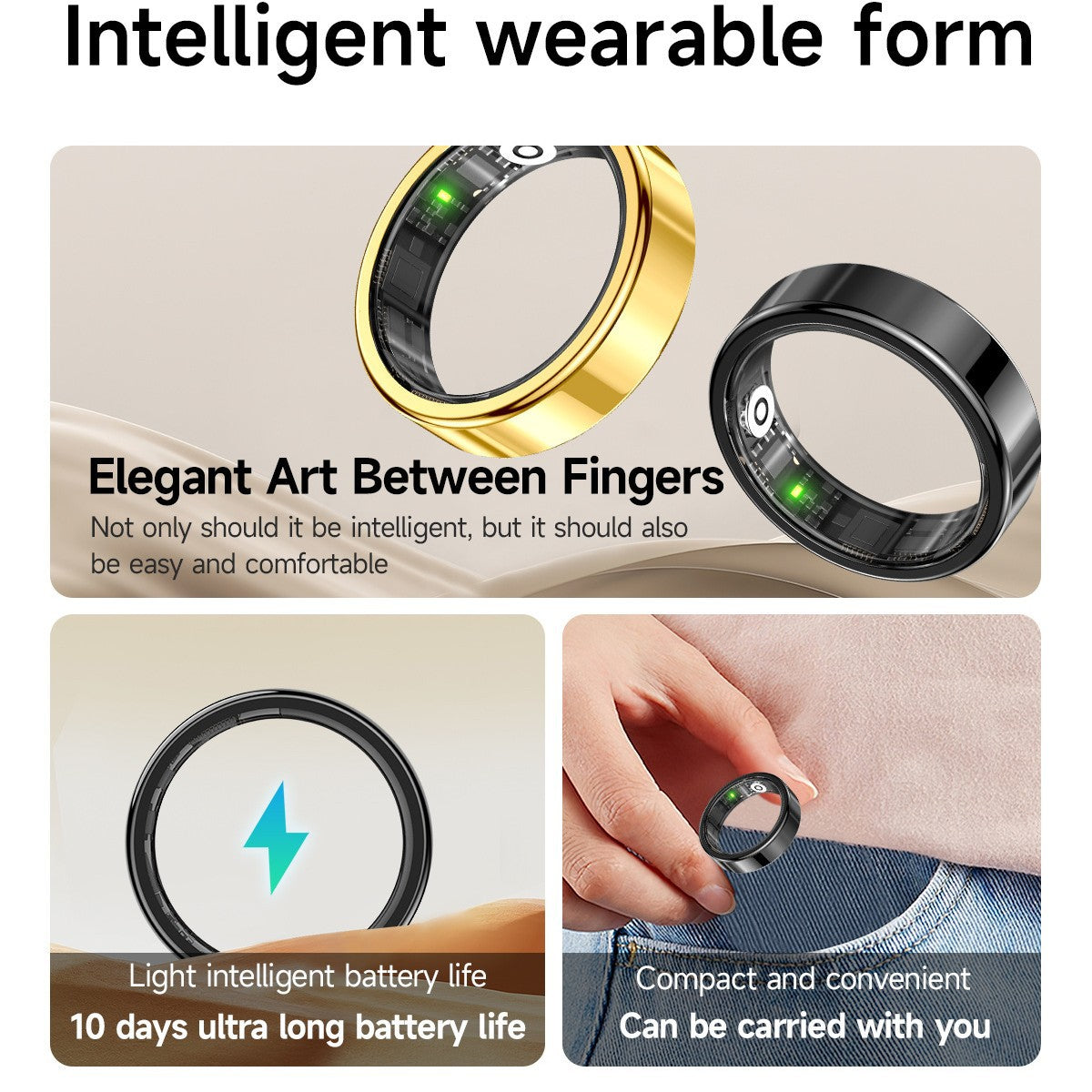 ELVYNHEALTH — Smart Ring for Heart Rate & Sleep Tracking product view