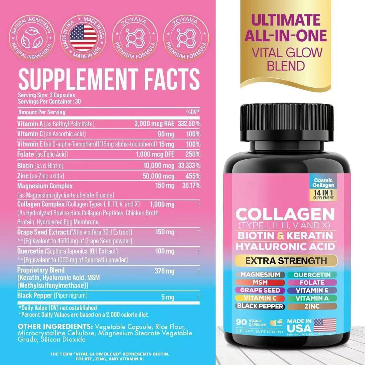 Magnesium Glycinate & Ashwagandha Capsules product view